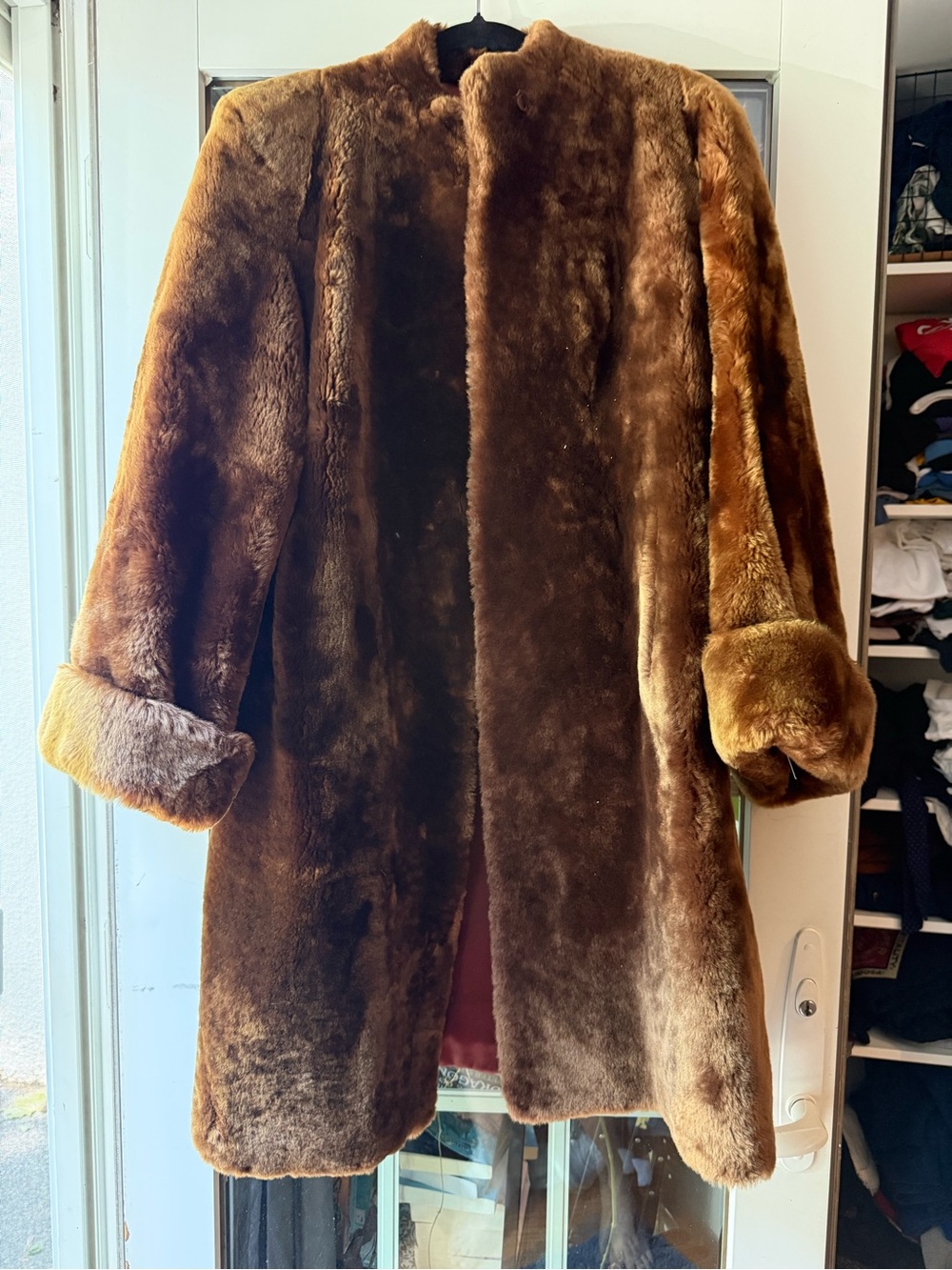 Vintage Plush Brown Fur Coat